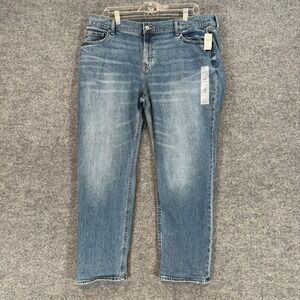 Old Navy Jeans Womens 14 Blue Boyfriend Mid Rise Relaxed Straight Plus Size NEW